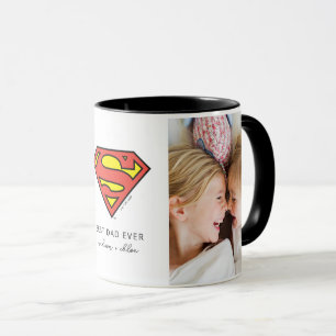 Superman S-Shield Best Dad Photo Mug