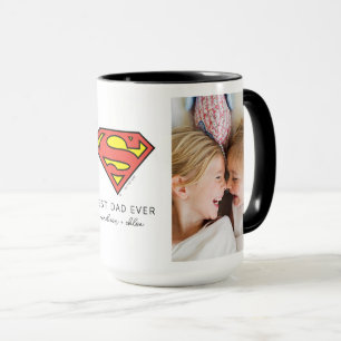Superman S-Shield Best Dad Photo Mug