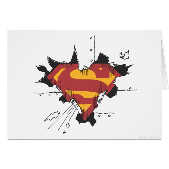 Superman S-Shield | Broken Metal Logo (Front Horizontal)