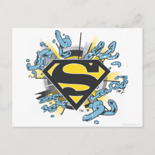 Superman S-Shield Chains Logo Postcard