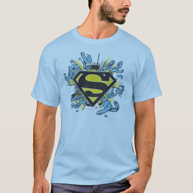Superman S-Shield | Chains Logo T-Shirt (Front)
