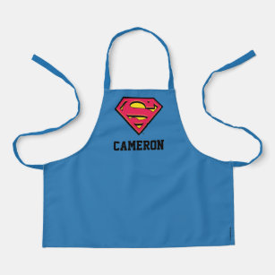 Superman S-Shield   Classic Logo 2   Add Your Name Apron