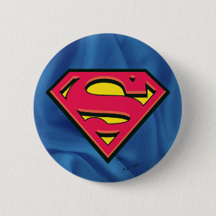 Superman S-Shield   Classic Logo 6 Cm Round Badge