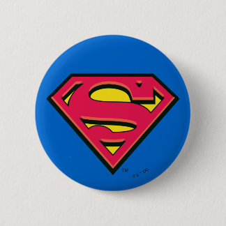 Superman S-Shield | Classic Logo 6 Cm Round Badge