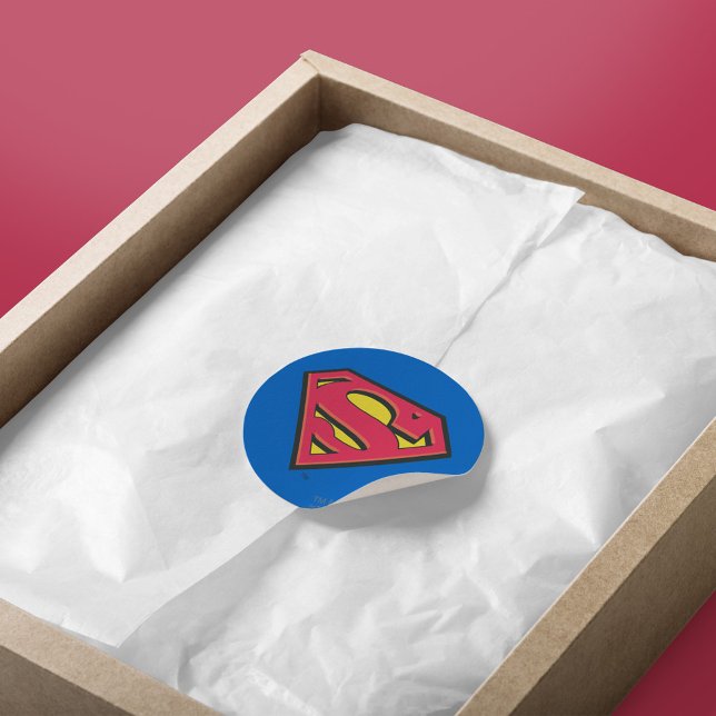 Superman S-Shield | Classic Logo Classic Round Sticker (Creator Uploaded)