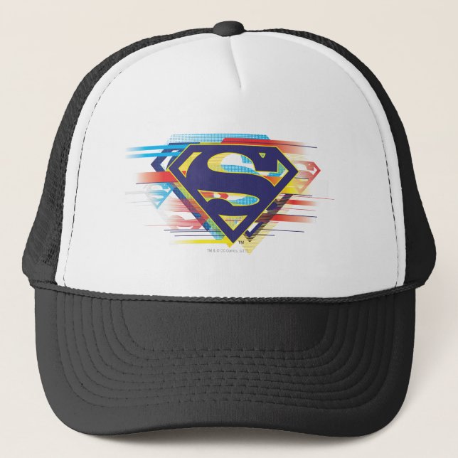 Superman S-Shield | Colorful Logo Trucker Hat (Front)