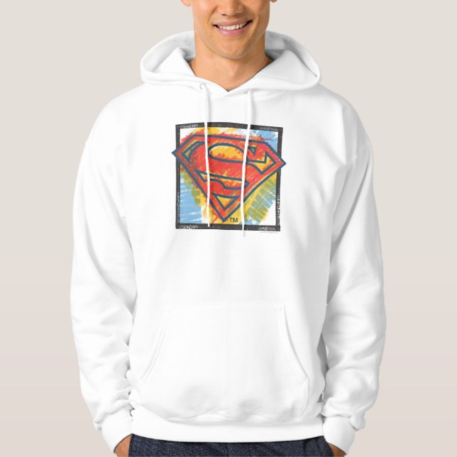 Superman S-Shield | Coloured Logo Hoodie (Front)