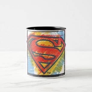 Superman S-Shield Coloured Logo Two-Tone Coffee Mug