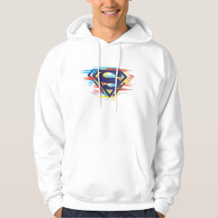 Superman S-Shield   Colourful Logo Hoodie