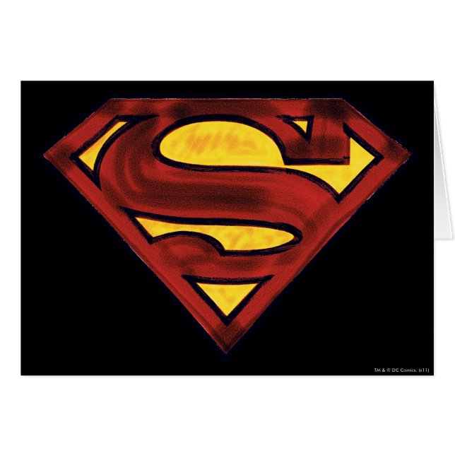 Superman S-Shield | Darkened Red Logo (Front Horizontal)
