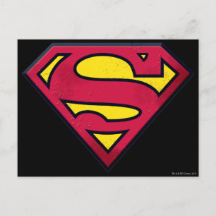 Superman S-Shield Dirt Logo Postcard