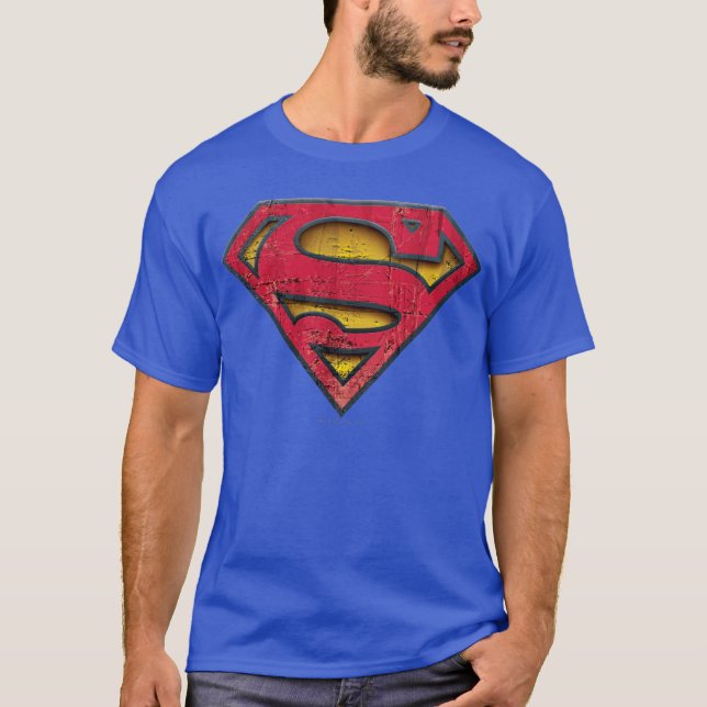 Superman S-Shield | Distressed Logo T-Shirt (Front)