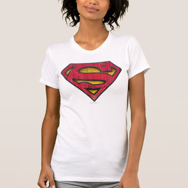 Superman S-Shield | Distressed Logo T-Shirt (Front)