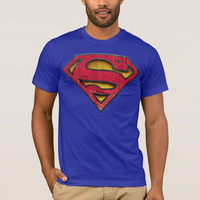 Superman S-Shield | Distressed Logo T-Shirt (Front)