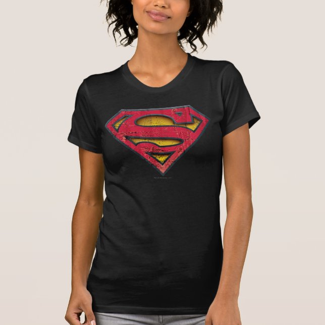 Superman S-Shield | Distressed Logo T-Shirt (Front)