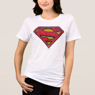 Superman S-Shield Distressed Logo Tri-Blend Shirt