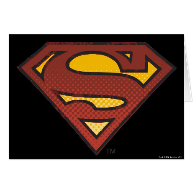 Superman S-Shield | Faded Dots Logo (Front Horizontal)