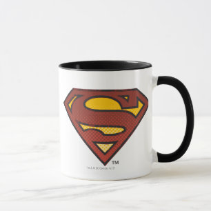 Superman S-Shield   Faded Dots Logo Mug