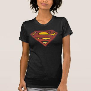 Superman S-Shield   Faded Dots Logo T-Shirt
