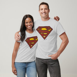 Superman S-Shield Faded Dots Logo T-Shirt