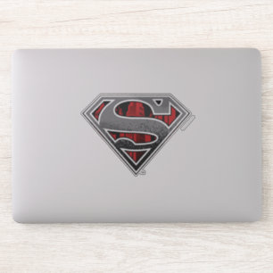 Superman S-Shield   Grey and Red City Logo