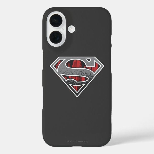 Superman S-Shield | Grey and Red City Logo Case-Mate iPhone Case (Back)