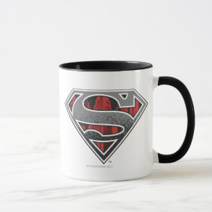 Superman S-Shield Grey and Red City Logo Mug