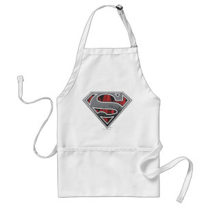 Superman S-Shield   Grey and Red City Logo Standard Apron
