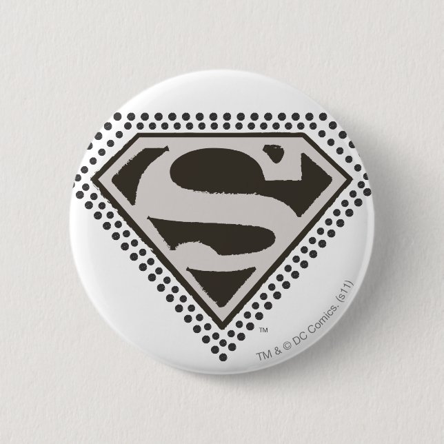 Superman S-Shield | It's Showtime! Logo 6 Cm Round Badge (Front)
