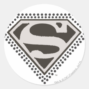 Superman S-Shield   It's Showtime! Logo Classic Round Sticker
