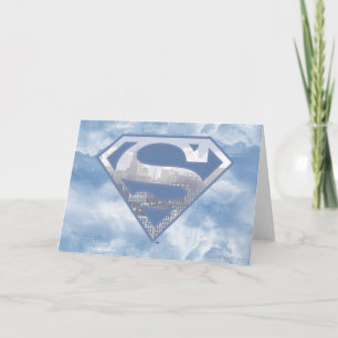 Superman S-Shield   Light Blue City Logo Card