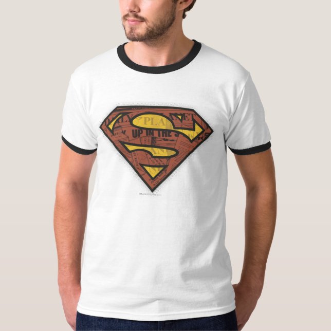 Superman S-Shield | Newspaper Logo T-Shirt (Front)