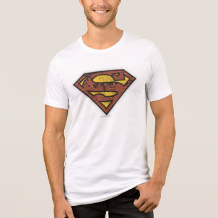 Superman S-Shield   Newspaper Logo Tri-Blend Shirt