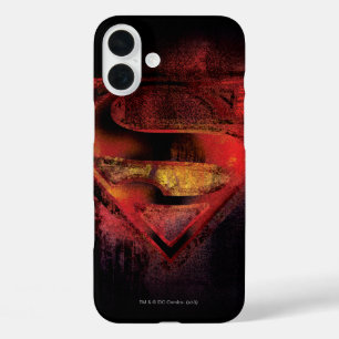 Superman S-Shield Painted Logo iPhone 16 Plus Case
