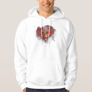 Superman S-Shield Painted Logo Hoodie