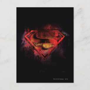 Superman S-Shield Painted Logo Postcard