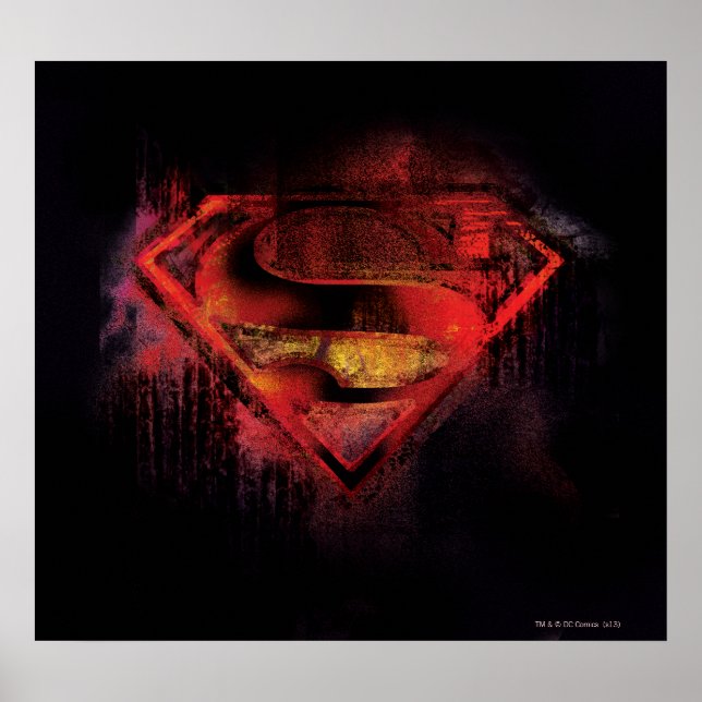 Superman S-Shield | Painted Logo Poster (Front)