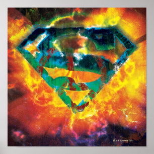Superman S-Shield   Peace Stamped Logo Poster