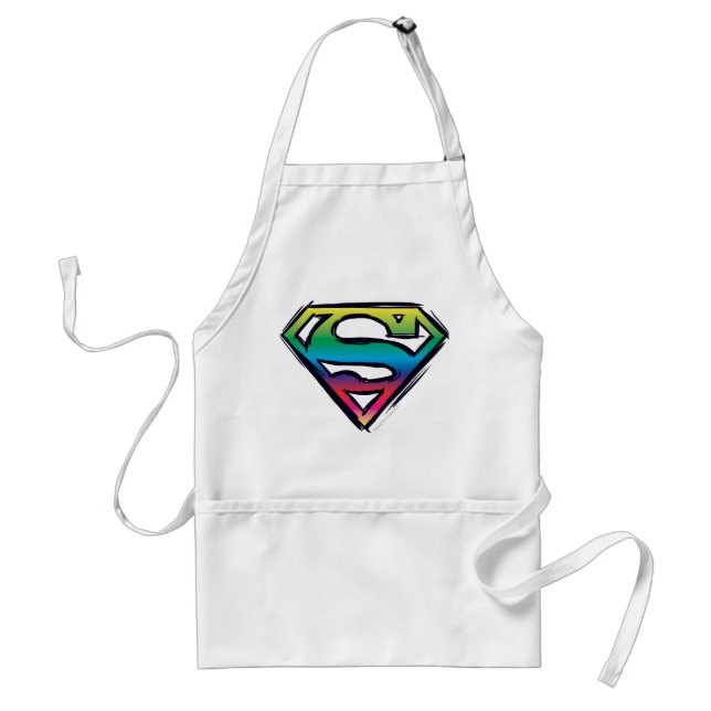 Superman S-Shield | Rainbow Logo Standard Apron (Front)