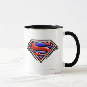 Superman S-Shield Red Airbrush Logo Mug