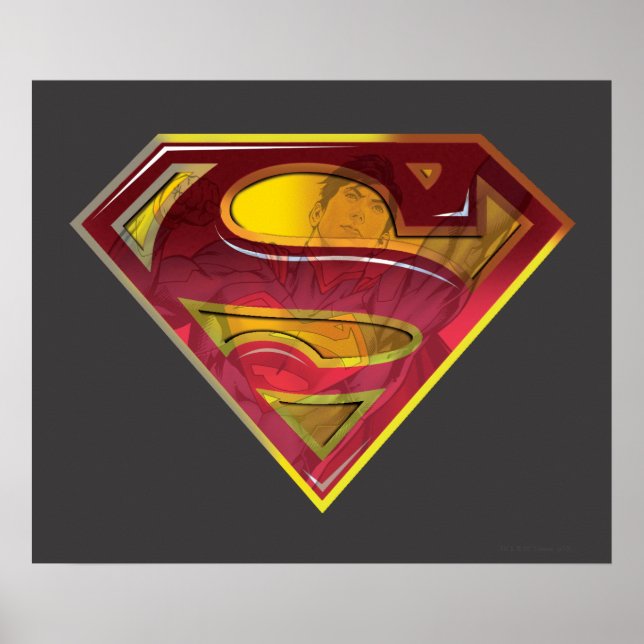 Superman S-Shield | Reflection Logo Poster (Front)
