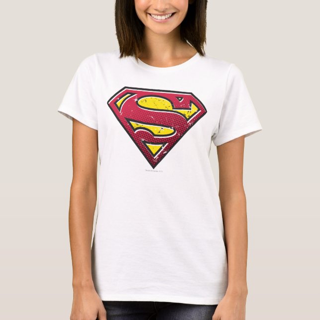 Superman S-Shield | Scratches Logo T-Shirt (Front)