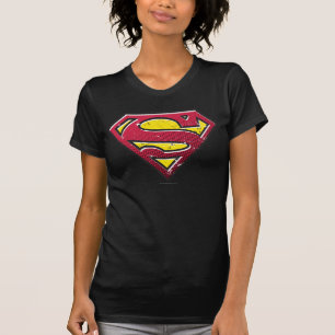 Superman S-Shield Scratches Logo T-Shirt