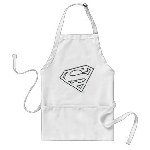 Superman S-Shield   Sideways Grunge Logo Standard Apron