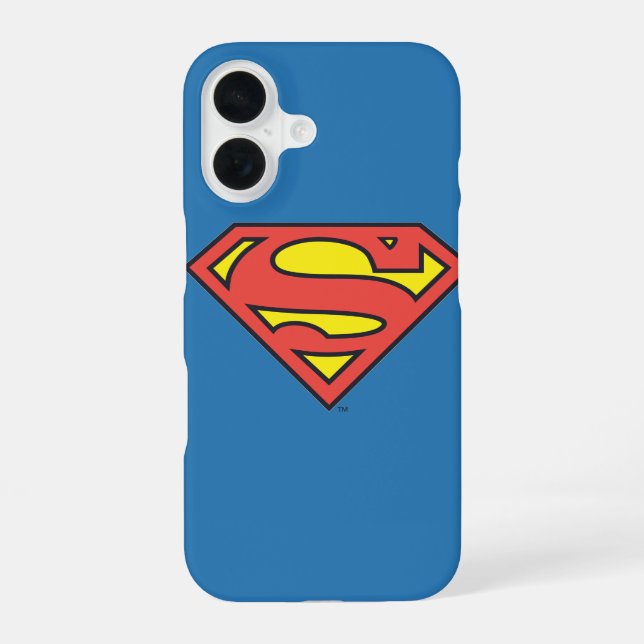 Superman S-Shield | Superman Logo iPhone 16 Case (Back)