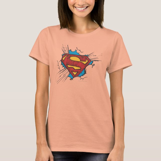 Superman S-Shield | Within Clouds Logo T-Shirt (Front)