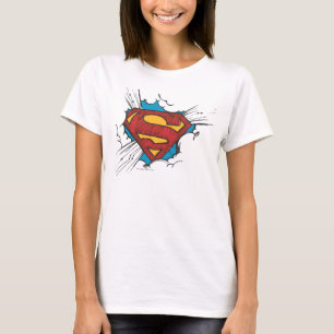 Superman S-Shield   Within Clouds Logo T-Shirt