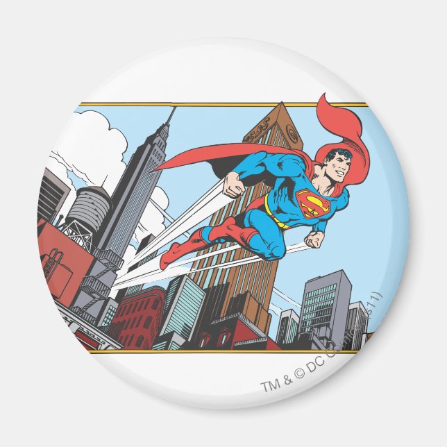 Superman & Skyscrapers Magnet (Front)