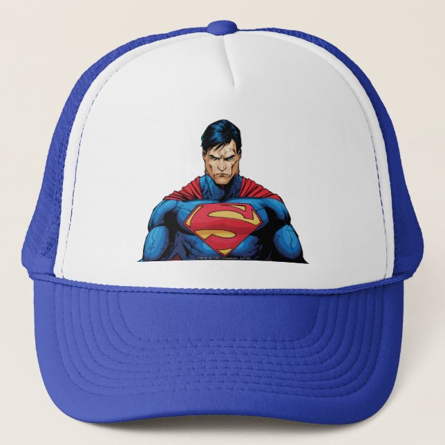 Superman Standing Trucker Hat (Front)