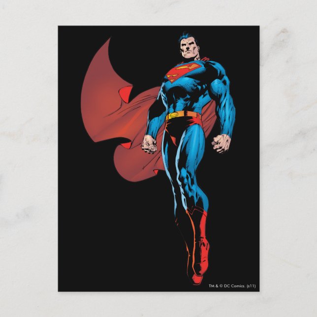 Superman Stands Tall Postcard (Front)